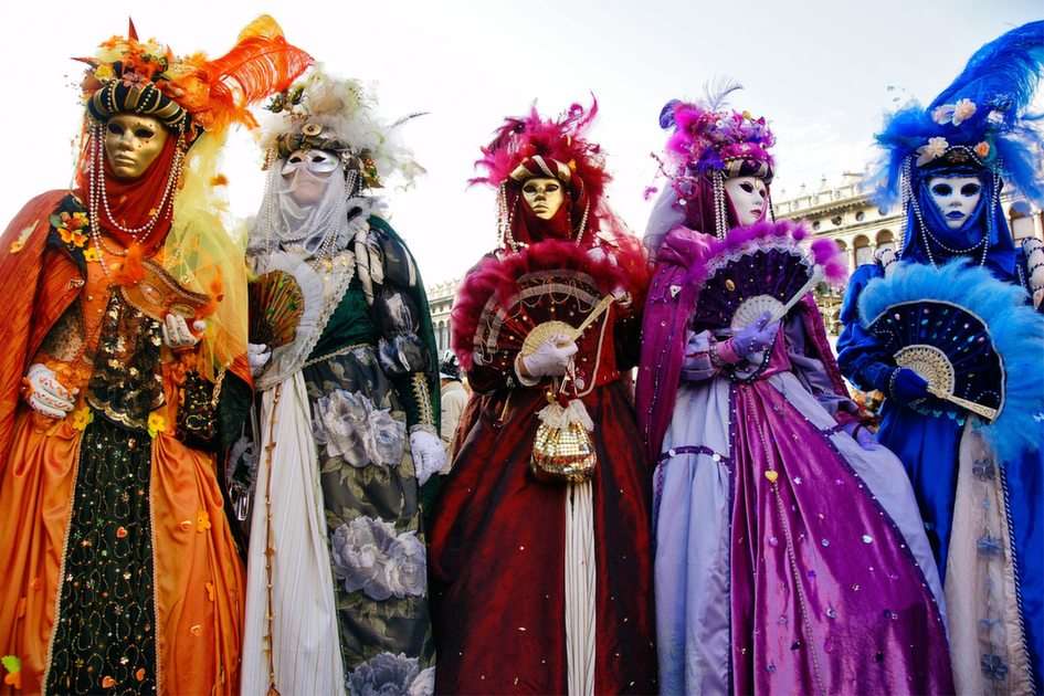 Karneval i Venedig pussel online från foto