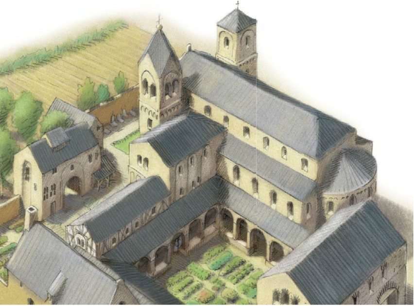 Klooster puzzle online from photo