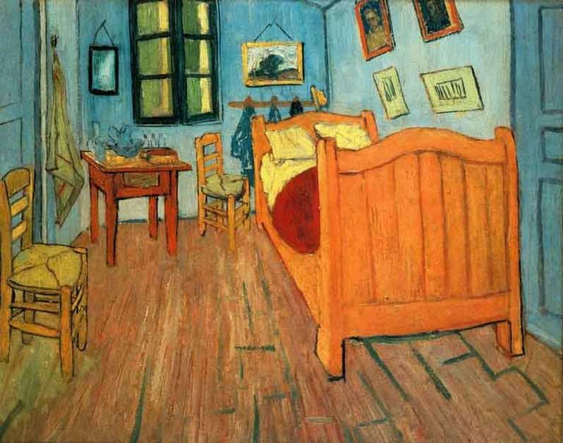 Painter's room puzzle online from photo
