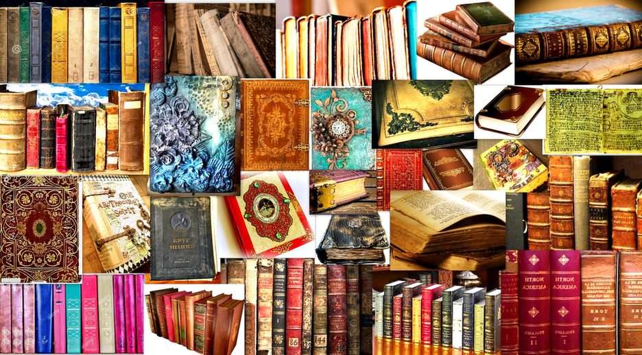 old books puzzle online from photo