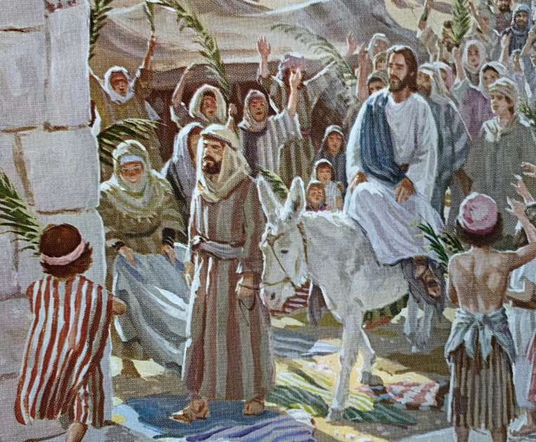 دخول يسوع المنتصر الى أورشل онлайн пъзел от снимка