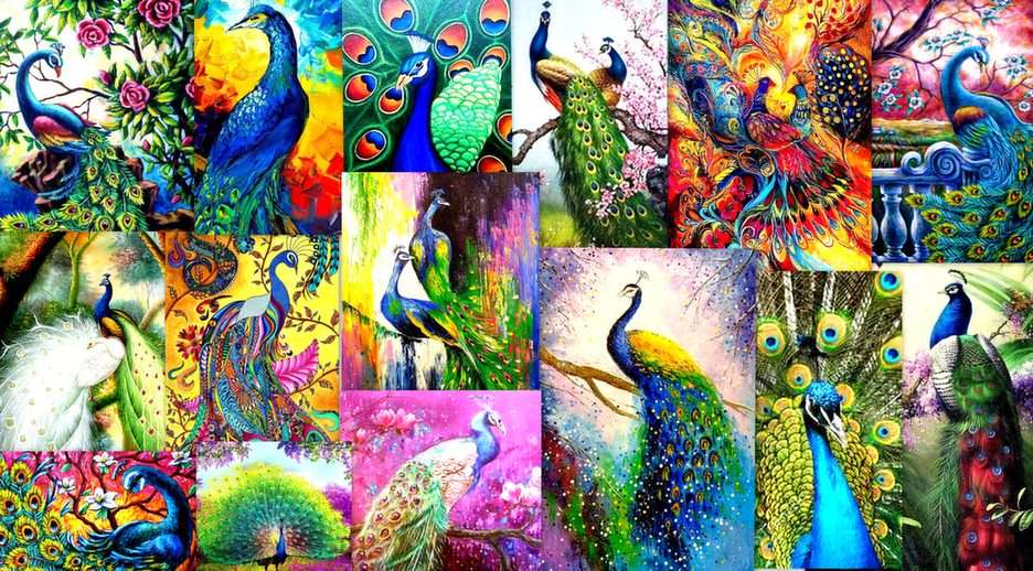 peacock-fabulous bird puzzle online from photo