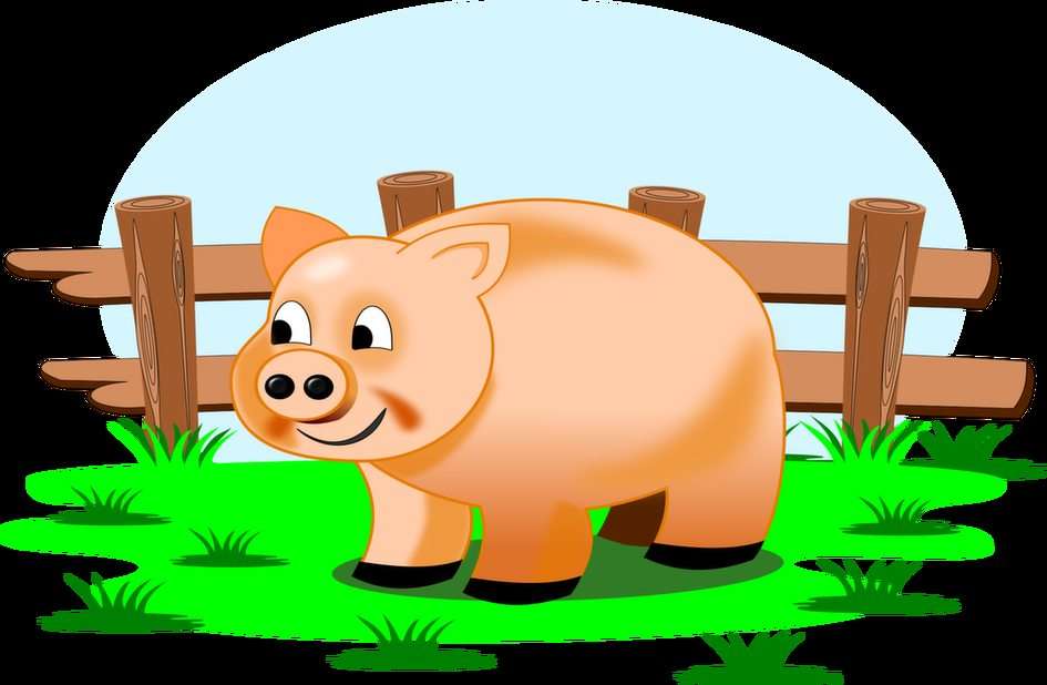 Piggy puzzle online from photo