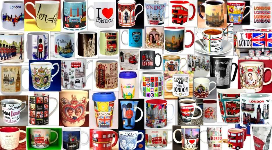 London mugs puzzle online from photo