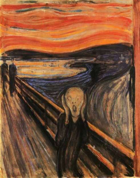 The Scream puzzle online from photo