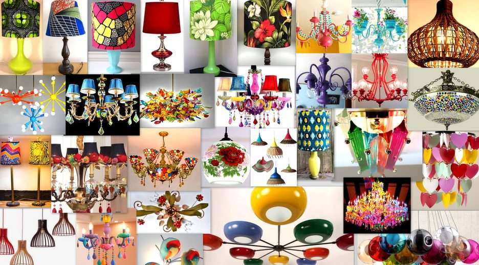 colorful lamps online puzzle