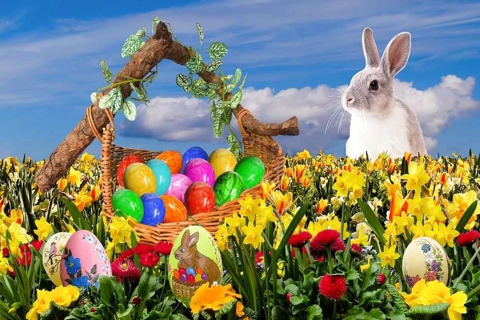 Easter puzzle online from photo