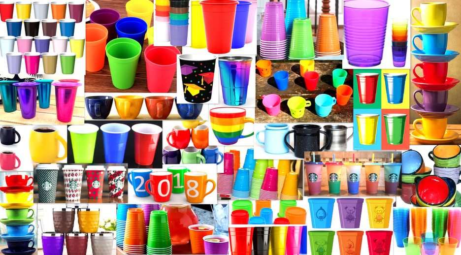 colorful cups online puzzle