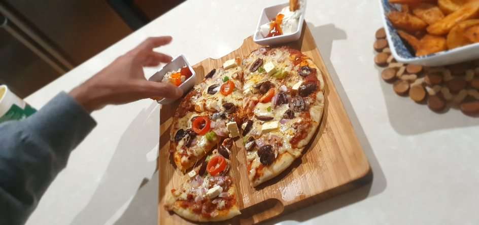 Pizza puzzle online z fotografie