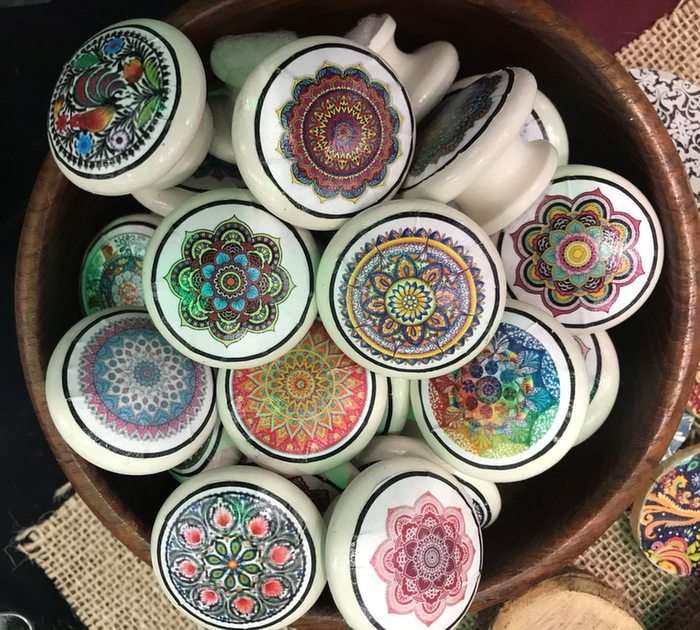 Mandala Knobs puzzle online from photo