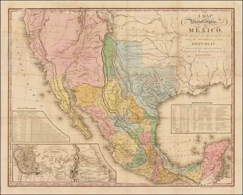 Mexiko před americkou válkou online puzzle