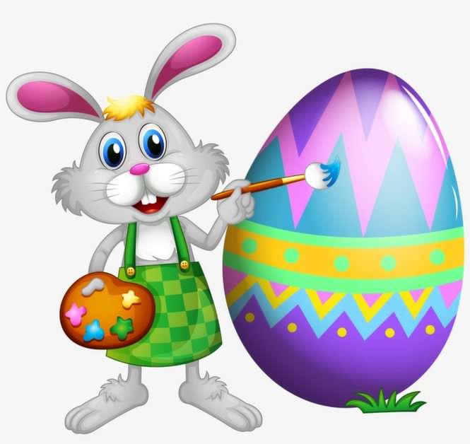 Easter Bunny puzzle online from photo
