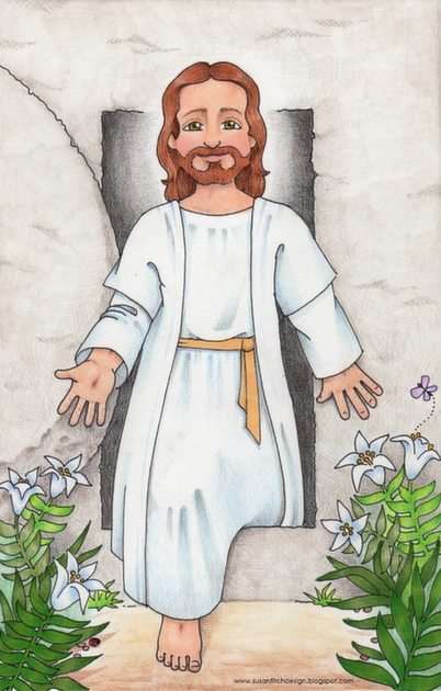 Ježíš vstal z mrtvých online puzzle