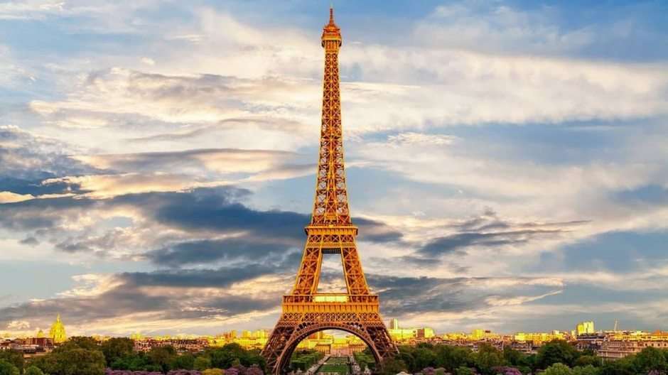 Eiffel torony puzzle online fotóról