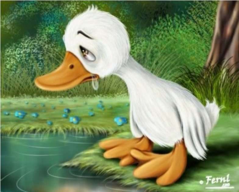 , The Ugly Duckling "av Hans Christian Andersen pussel online från foto