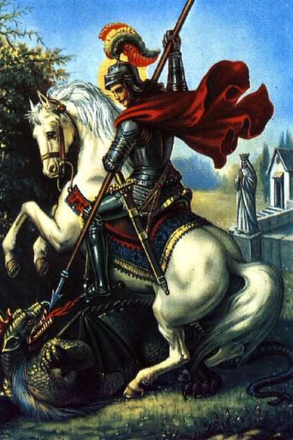 saint George puzzle online from photo
