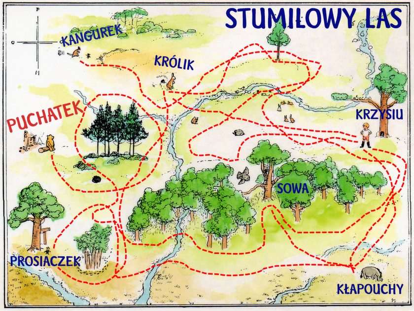 Stumilowy Las Online-Puzzle