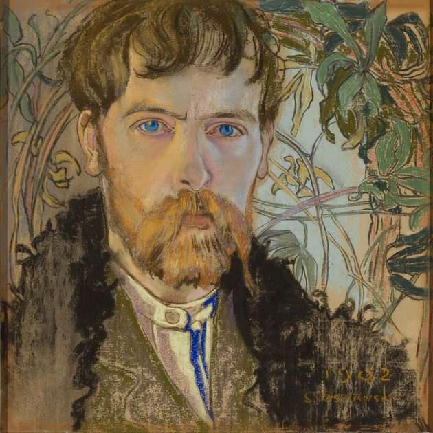 Autoportrét - Stanisław Wyspiański puzzle online z fotografie