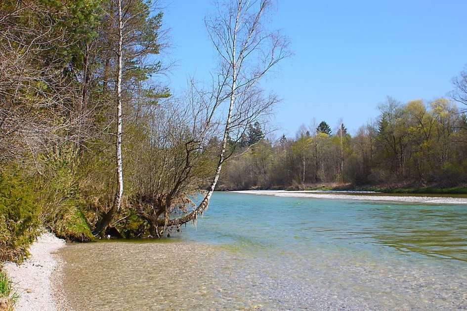 Isar bei Wolfratshausen puzzle online from photo