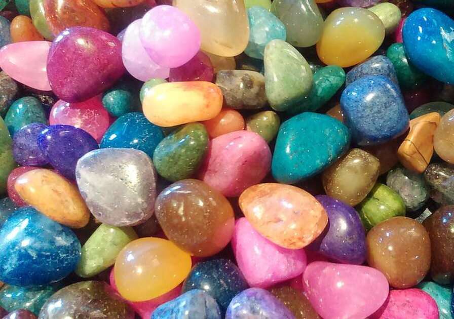 cukorka színű sziklák online puzzle