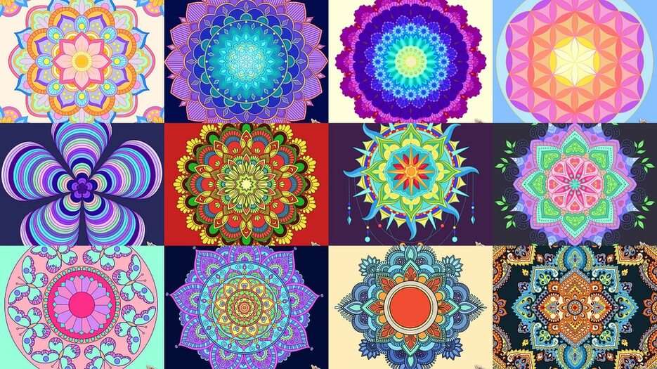Mandalas puzzle online from photo