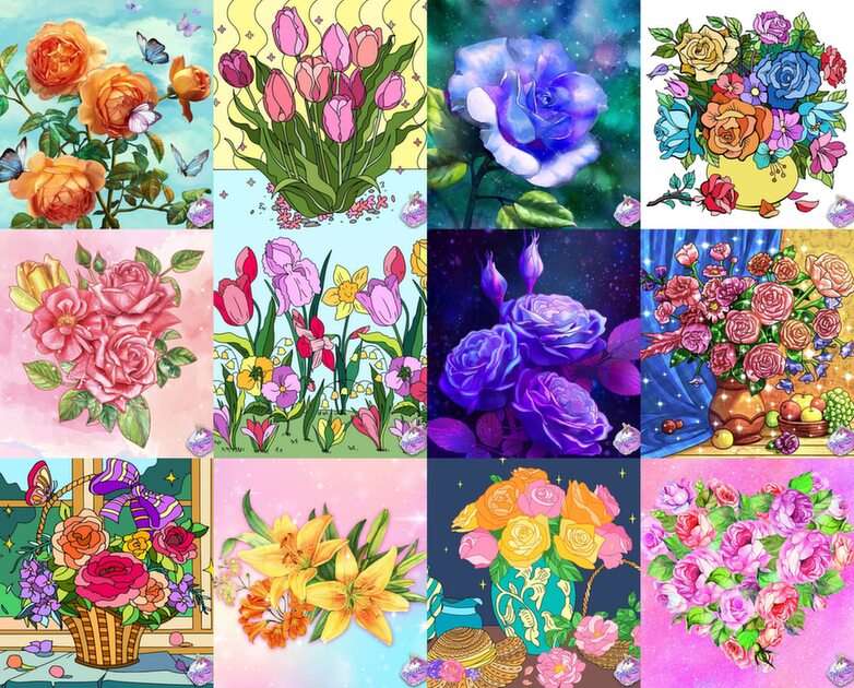 Květiny online puzzle