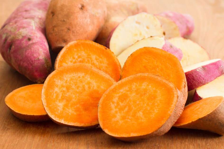 zoete aardappelen puzzel online van foto