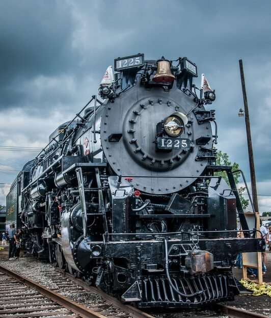 lokomotiv pussel online från foto