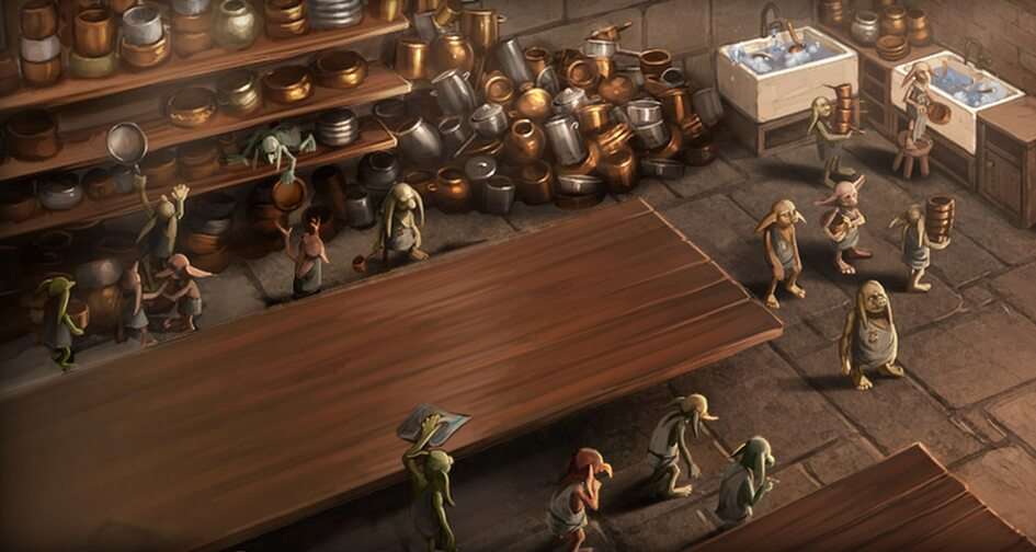 Cozinha de Hogwarts puzzle online a partir de fotografia