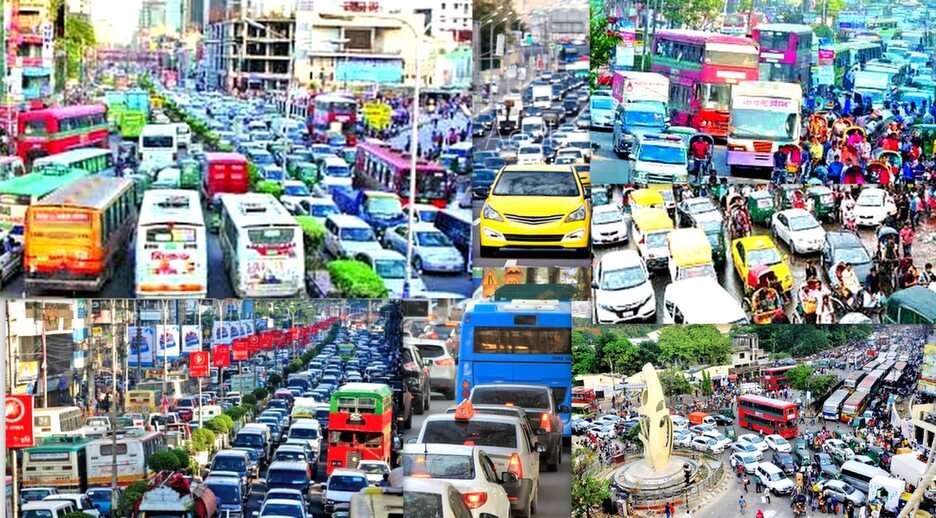 verkeer in een grote stad online puzzel