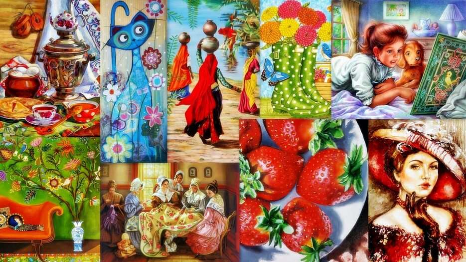 Paintings puzzle online from photo