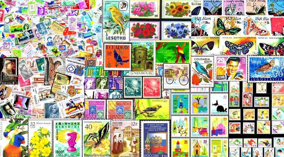 пощенски марки онлайн пъзел