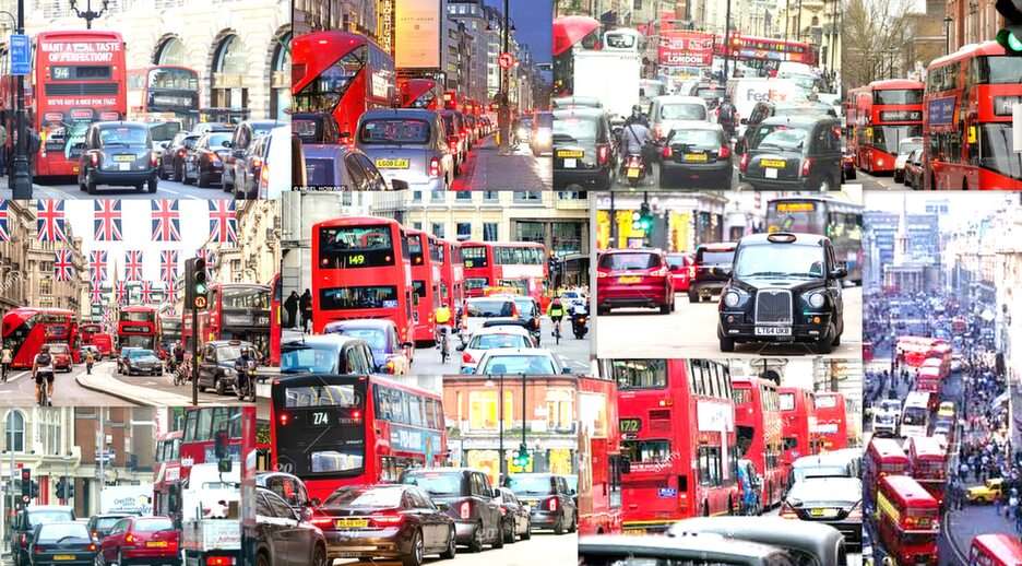 London-trafik Pussel online