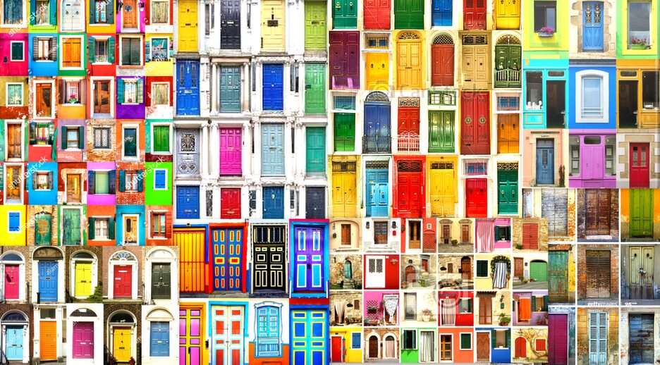 Windows and doors puzzle online from photo