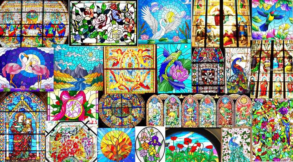 vitráže puzzle online z fotografie