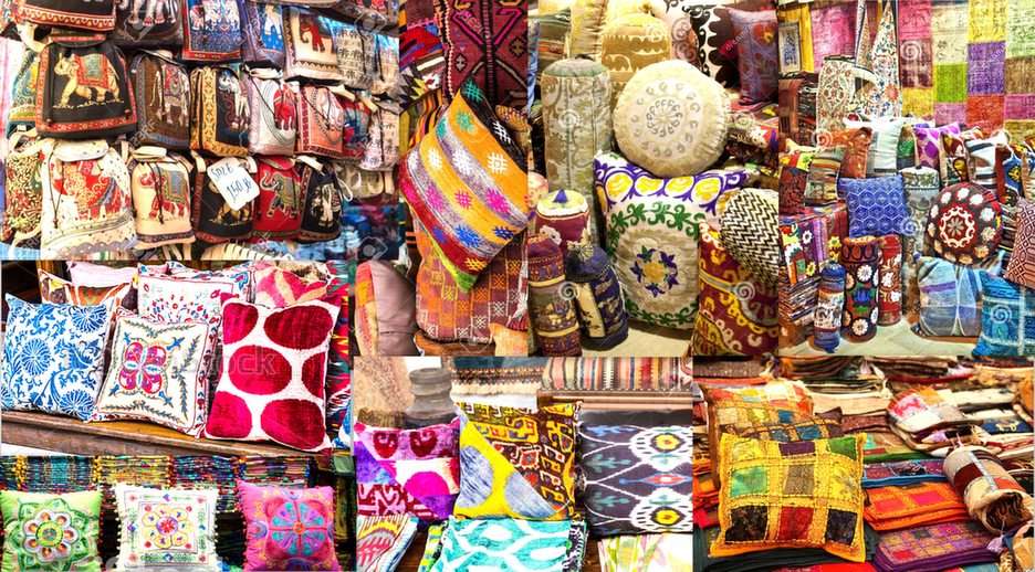 cuscini del bazar turco puzzle online da foto