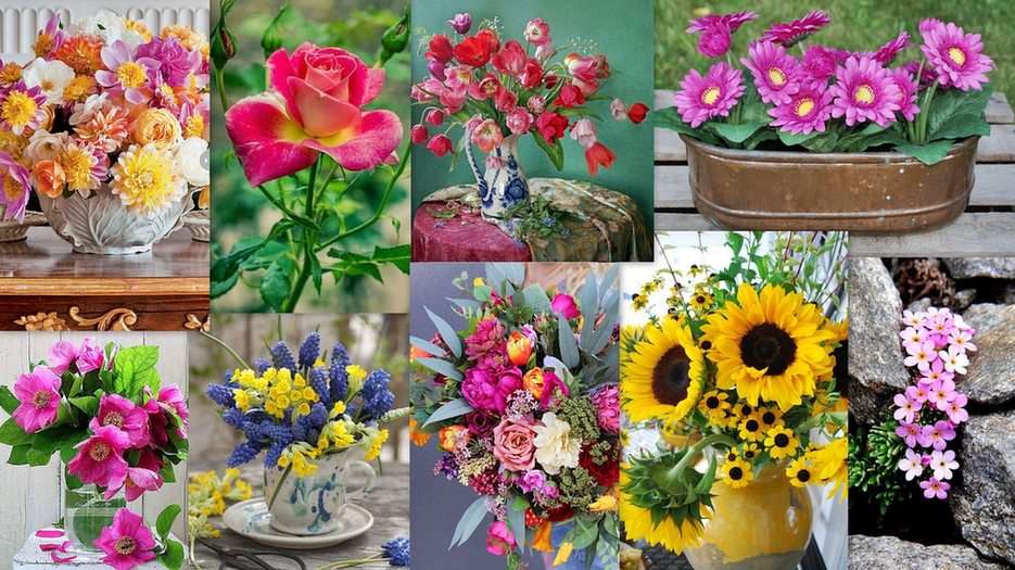 Bloemen puzzel online van foto