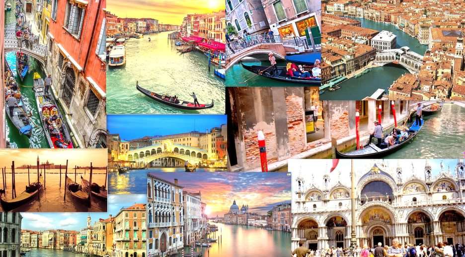 венеция-коллаж пазл онлайн из фото