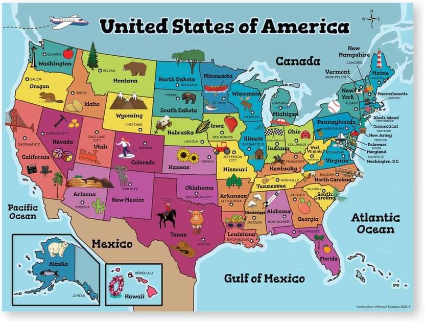 USA története puzzle online fotóról