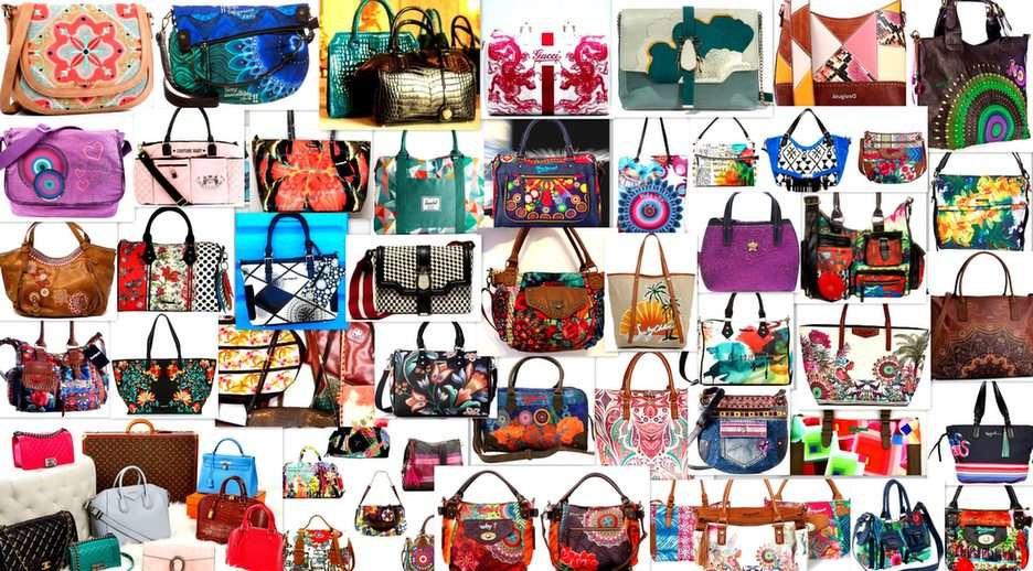 цветни чанти онлайн пъзел от снимка