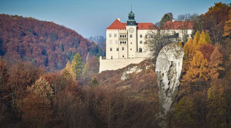 Pieskowa Skała Schloss Online-Puzzle vom Foto