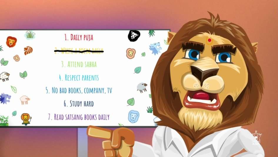 Löwen von Mahant Swami Maharaj Online-Puzzle