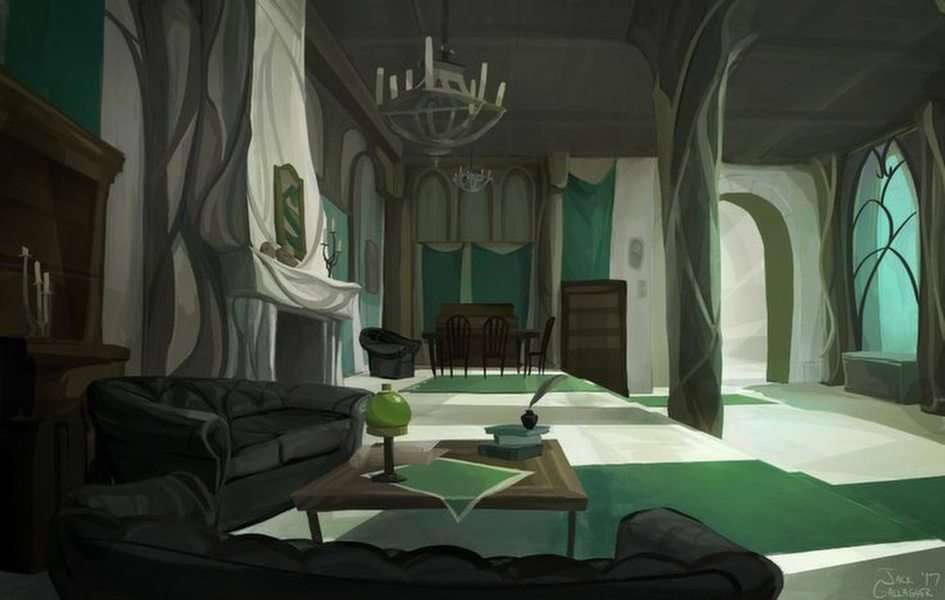 Dormitorio de Slytherin puzzle online a partir de foto