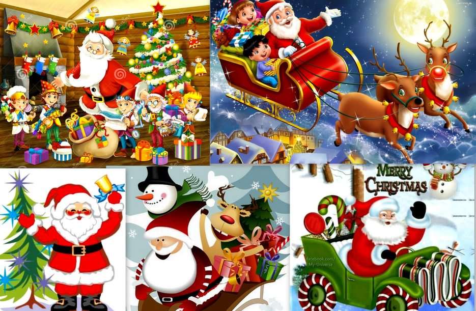 santa claus puzzle online from photo