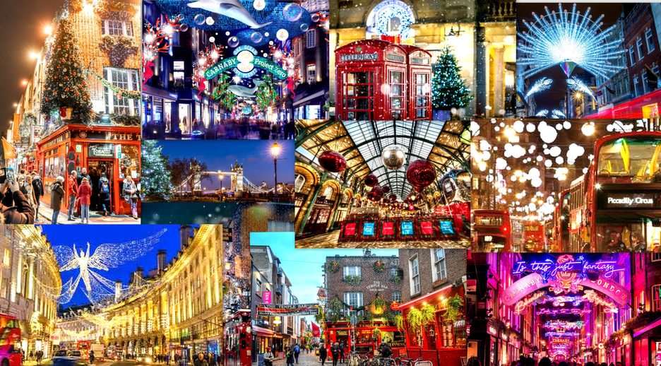 London-Christmas puzzle online from photo