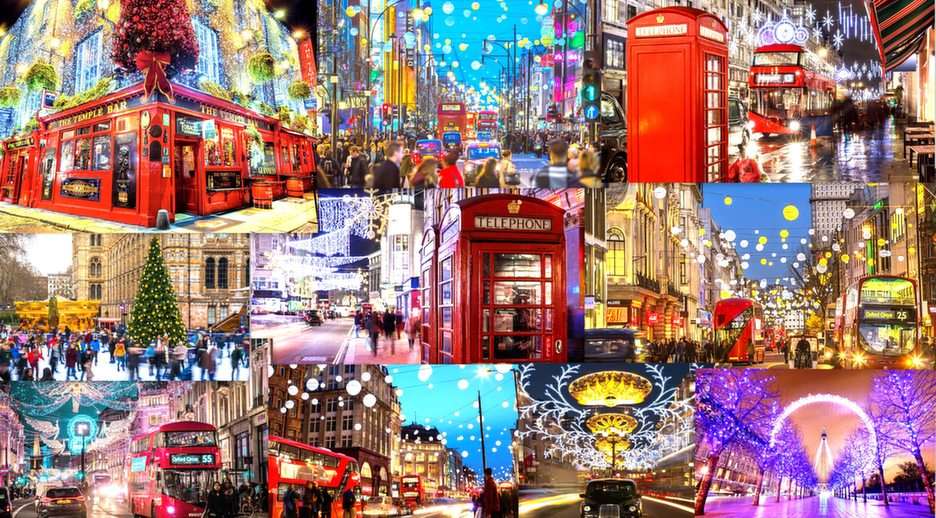 London-jul pussel online från foto