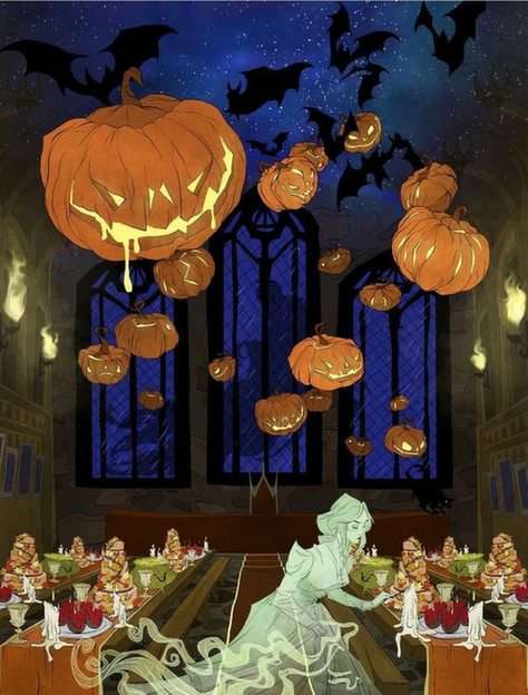 Межшкольный бал на Хэллоуин пазл онлайн из фото