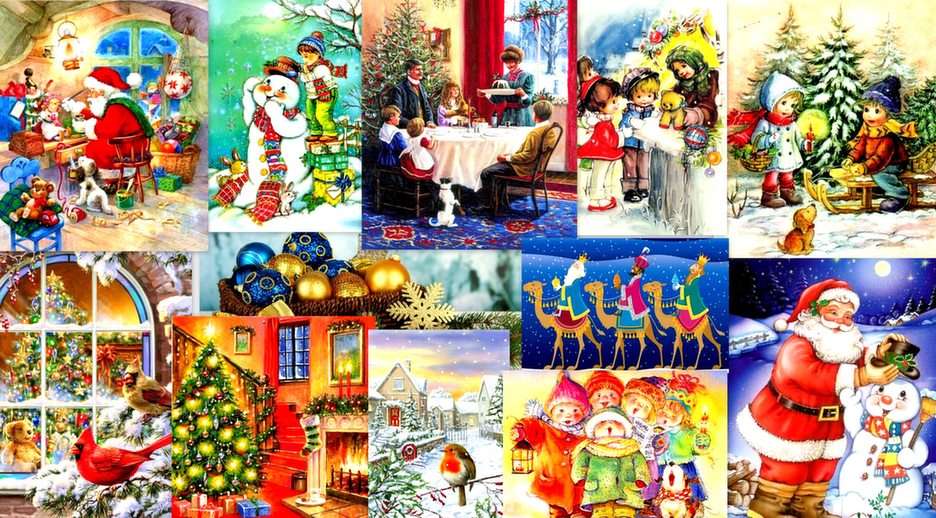 Fröhliche Weihnachten Online-Puzzle vom Foto