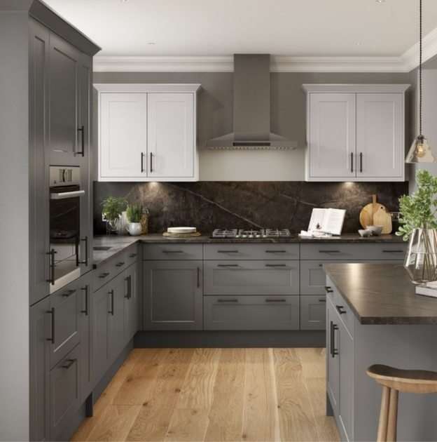 Grey Motif Kitchen puzzle online from photo