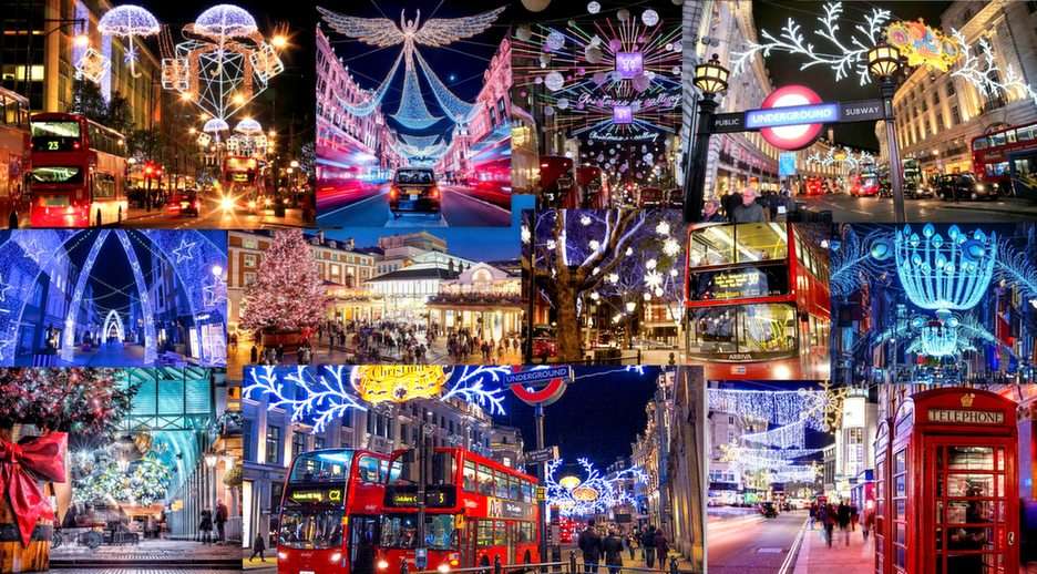 Λονδίνο-Χριστούγεννα παζλ online από φωτογραφία
